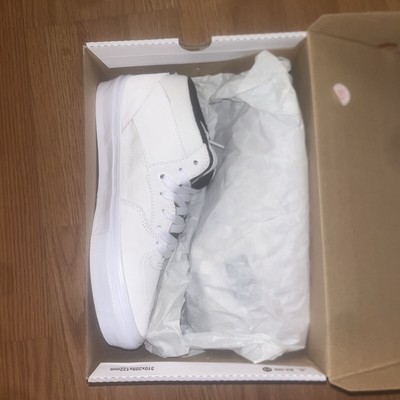 Size 7.5 - VANS Skate Half Cab White Black