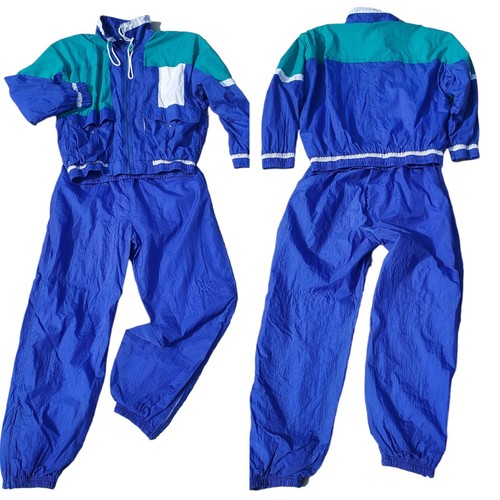 TRACK / JACKET SPST2001 / TROUSERSセット売り LUORUAN Men's Retro Windbreaker Tracksuits Set Long Sleeve