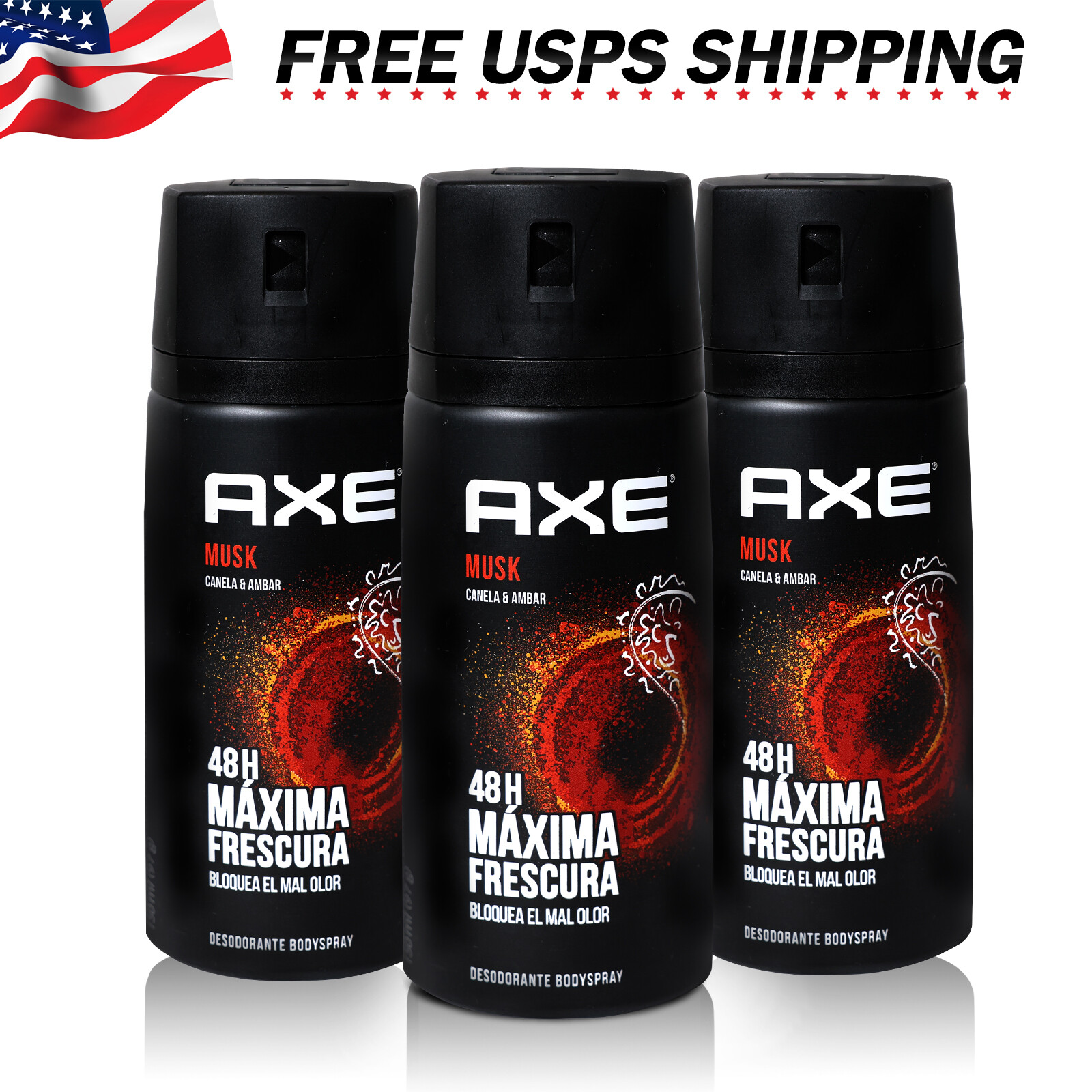 Deadorant Musk Canela & Ambar Anit-aerspirant 150ml For Men