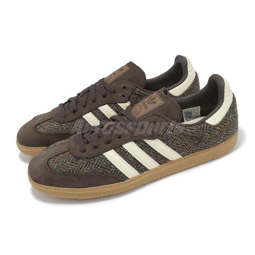 adidas Originals Samba OG Tweed Pack Темно-коричневая мужская повседневная обувь унисекс ID1450
