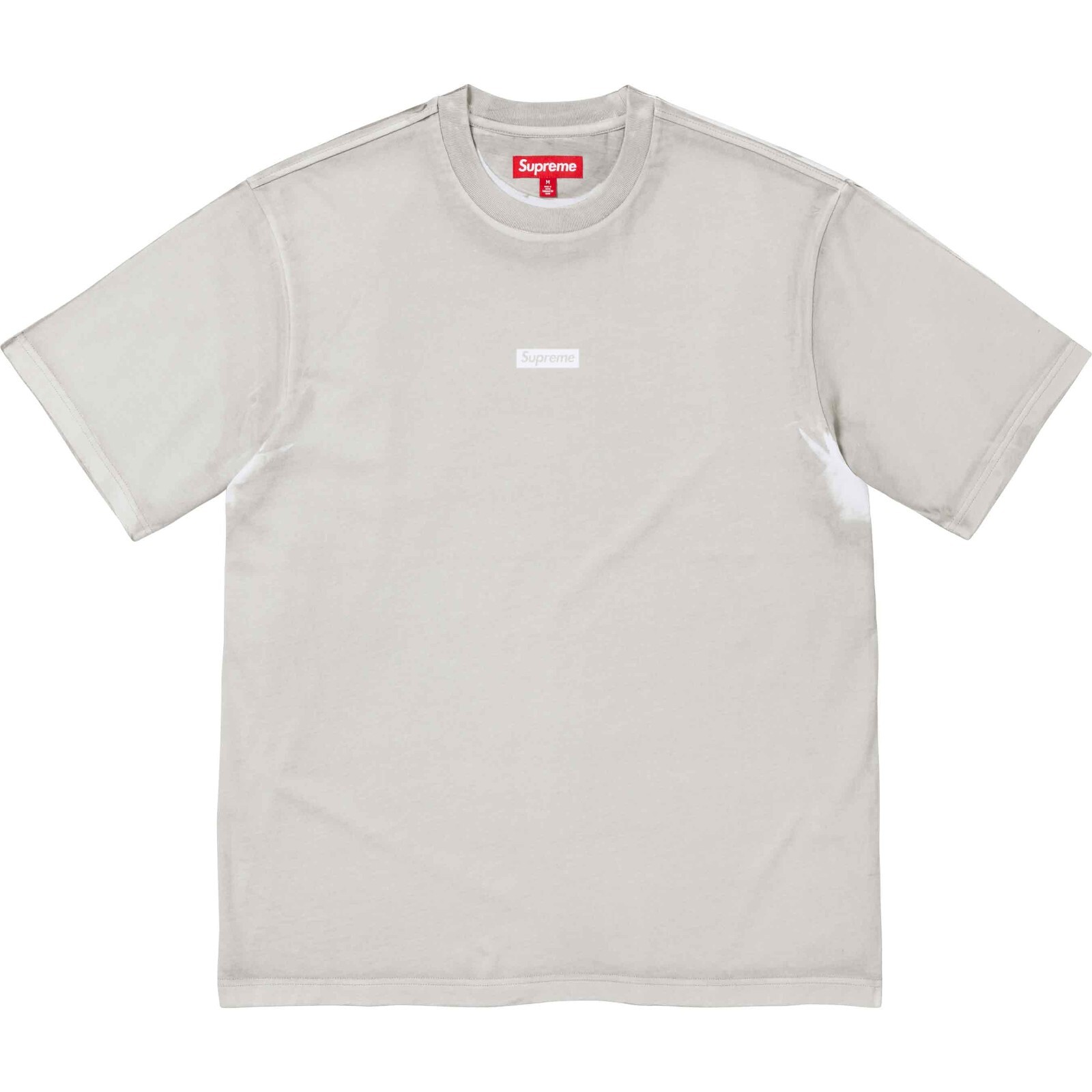 Supreme Overprint Small Box S/S Top Shirt Tee - Gray - Size