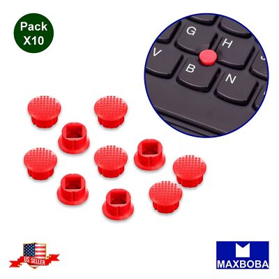 10 Pack Rubber Mouse Pointer Trackpoint Red Cap For IBM Thinkpad Laptop Nipple