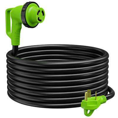 30AMP RV Power Cord 90 Degree Twist Locking 36' TT-30P to L5-30R Leisure Cords