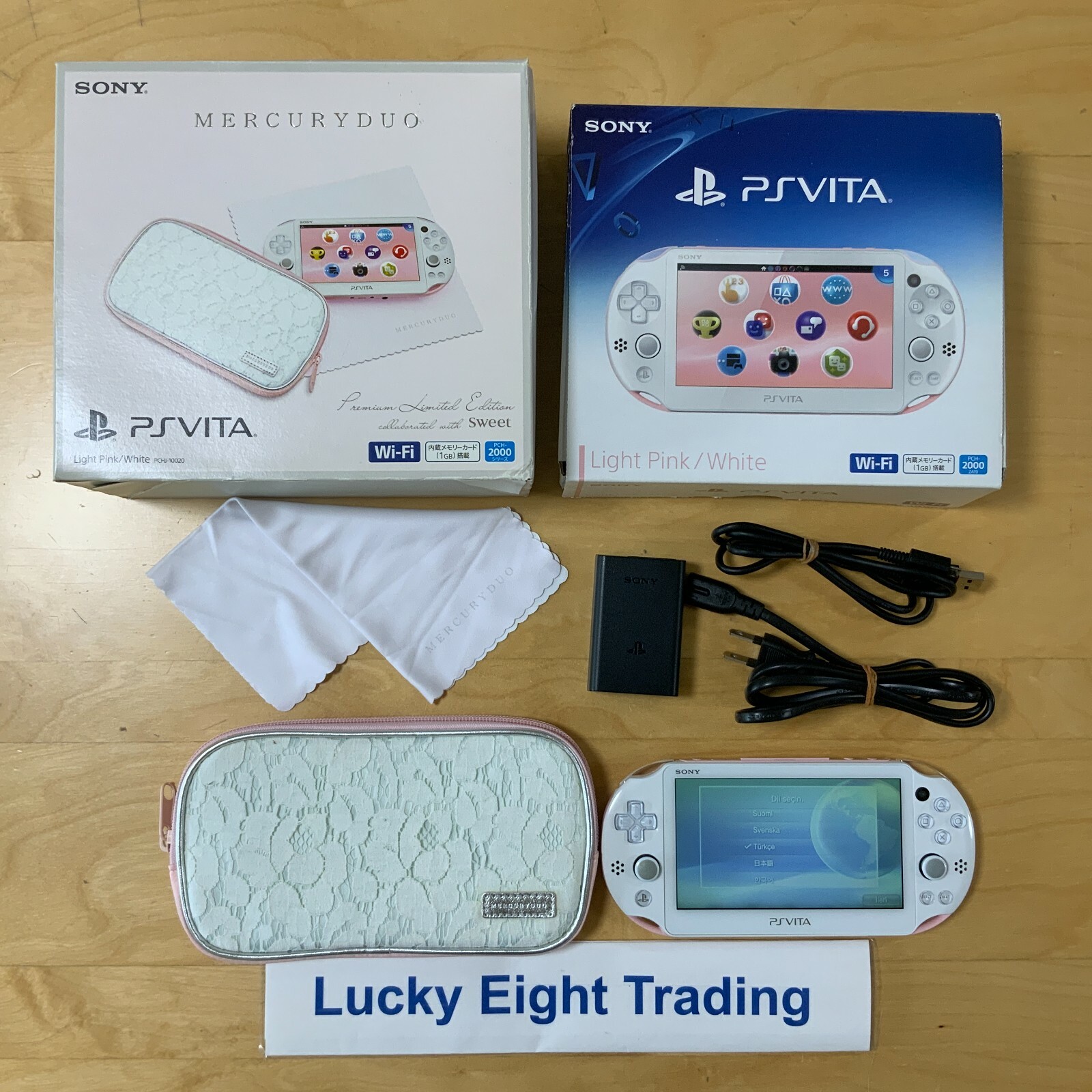 PS Vita Mercury Duo Premium Limited Edition Light Pink White PS Vita Mercury Duo Premium Limited Edition Light Pink White