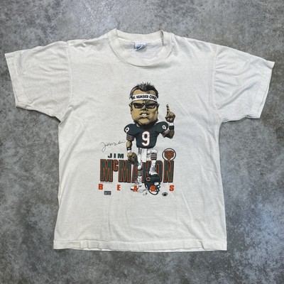 Vintage SALEM Jim McMahon We re Number One 1987 Caricature t shirt size L NFL