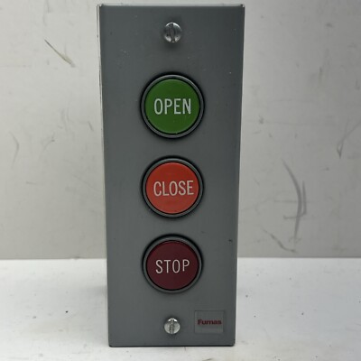  Furnas 3 Button Control Station FOR-REV-STOP 50MA3HJE, Used, Free Ship 