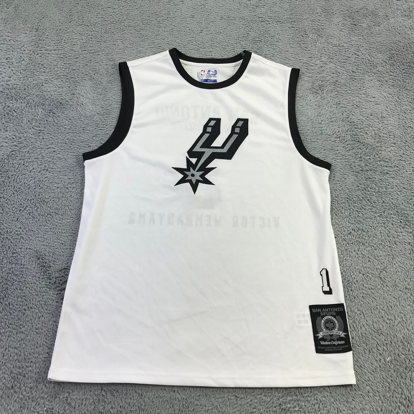 San Antonio Spurs Jersey Mens Medium Stitched NBA Ultra Game