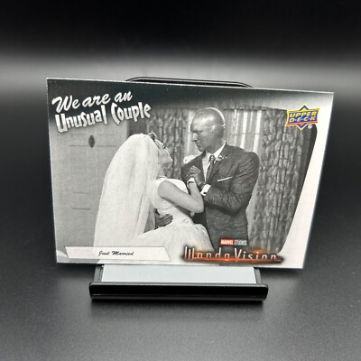 2023 Upper Deck WandaVision #WV-1 We Are an Unusual Couple Just Married