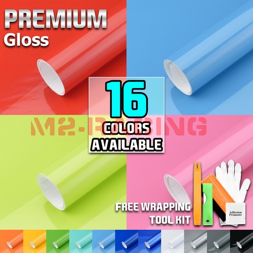 Gloss Glossy Vinyl Car Laptop Auto Wrap Sticker Decal Bubble Free Air Release