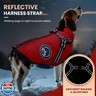 PETCARE Winter Dog Coat with Harness Built in Waterproof Dog Jackets Warm Pet Fleece Vest Windproof Snow Jacket Snowsuit Reflective Dogs Cold Weather Coats for Puppy Small Medium Large Dogs Cats