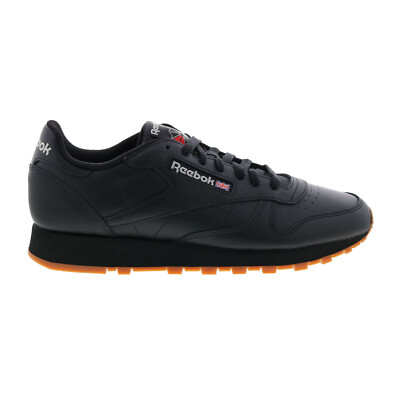 Reebok Classic Leather GY0954 Мужские черные кроссовки на шнуровке Lifestyle Обувь