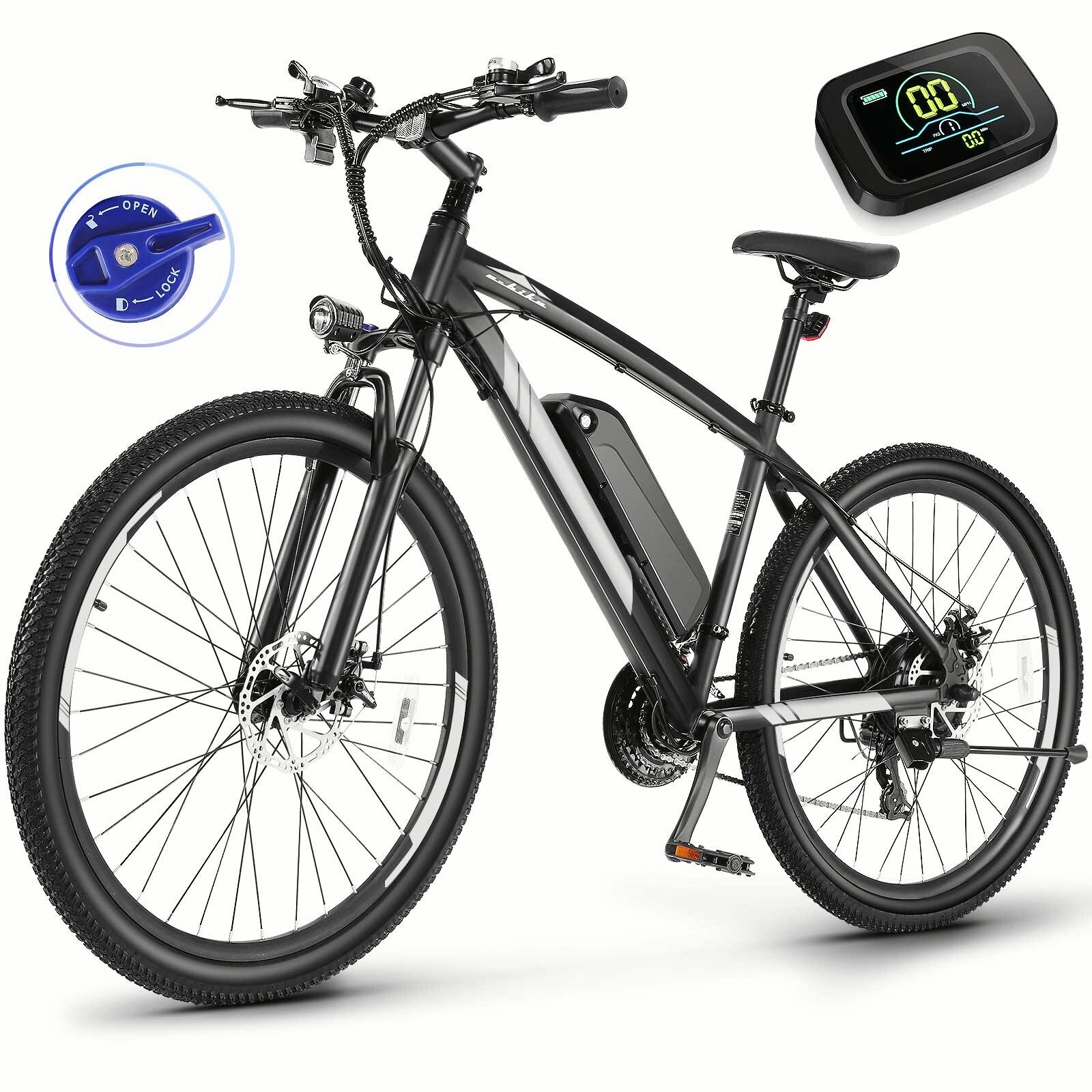 27.5inch 500w Commuter Ebike 3 Hours Fast Charge Mountain Bicycle