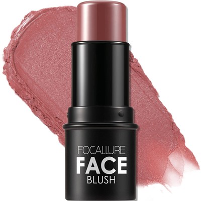 FOCALLURE Cream Blush MakeupBuildable Blush Stick for CheeksMatte and Dewy Fi...