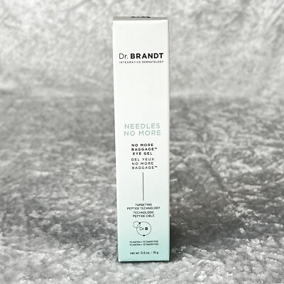 Dr Brandt Needles No More Baggage Eye Gel 0.5oz Dark Circles Puffiness Tighten