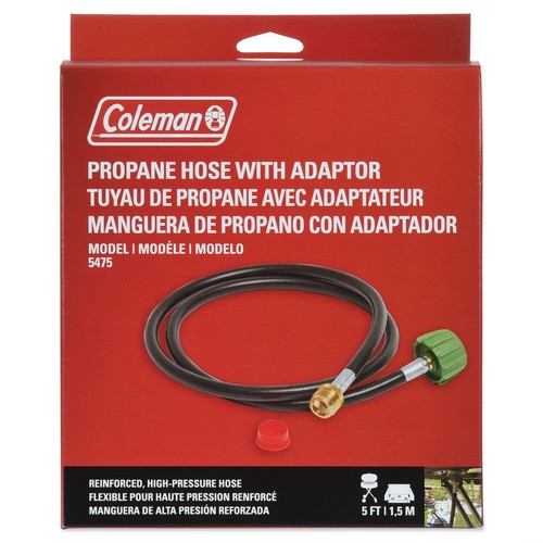 Coleman High-Pressure Propane Gas Hose and Adapter, 5 Foot ,