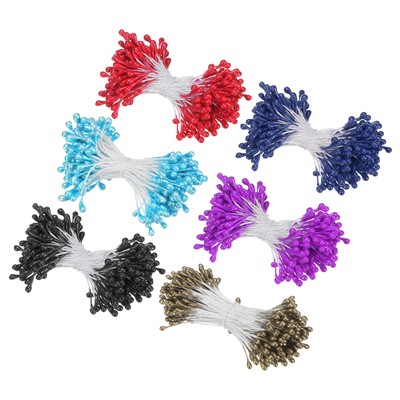 900-Pack 3mm Mini Double Heads Artificial Flower Stamen Pistil Decorations