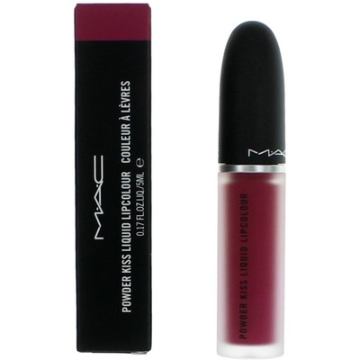 MAC Women's Lipstick Powder Kiss Liquid Lipcolor, 986 Make It Fashun!, 0.17 oz