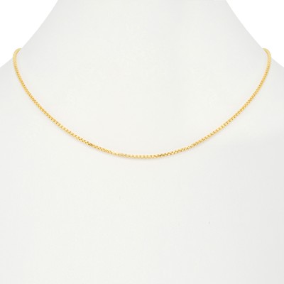 NURAGOLD 10K YELLOW GOLD MENS 2MM VENETIAN ROUNDED BOX LINK CHAIN PENDANT NECKLACE 30"
