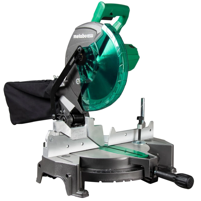 Miter Saw 10-In Single Bevel Compound Corded Lightweight Framers Carpenters DIY