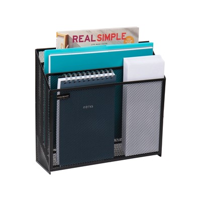 Mind Reader Vertical File Storage Desktop Organizer Workspace Office Metal Me