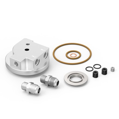 BEVINSEE For BMW E36 M3 E34 M50 S50 S52 S54 Engine Oil Cooler Adapter - Black