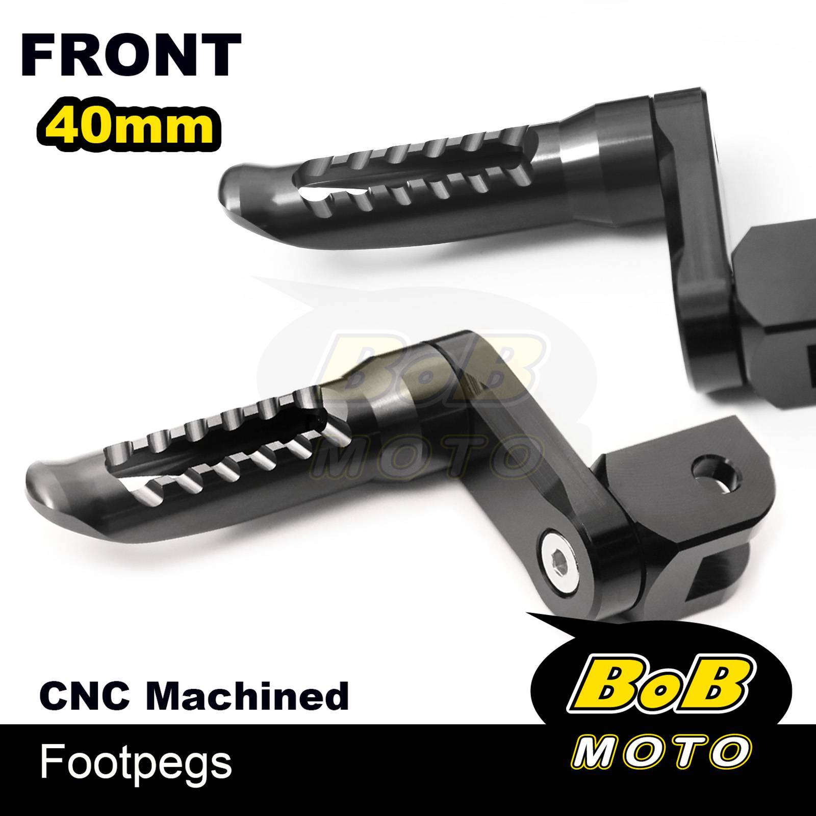 BOB 40mm Extend Front Foot Pegs BLACK For ZZR 1400 ZX14R