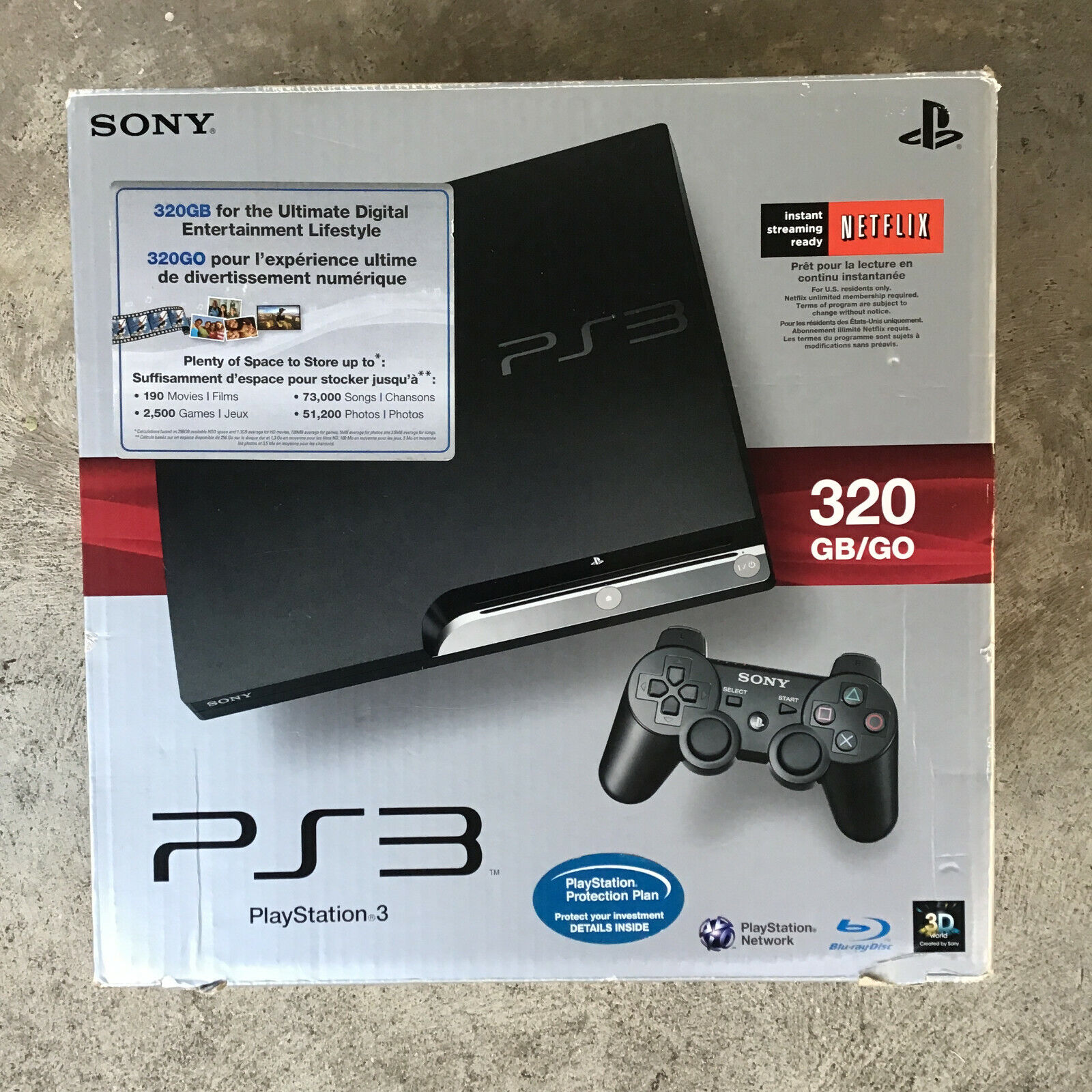 Sony PS3 320GB CECH-2501B Slim Console with Original Box and Manual Black Tested Sony PS3 320GB CECH-2501B Slim Console with Original Box and Manual Black Tested