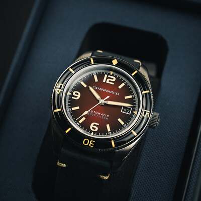 Pre-owned Spinnaker Fleuss Stainless Steel 43mm Japanese Automatic Wristwatch