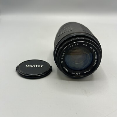 VIVITAR 70-210mm 1:4.5 - 5.6 MC AUTO FOCUS ZOOM CAMERA LENS