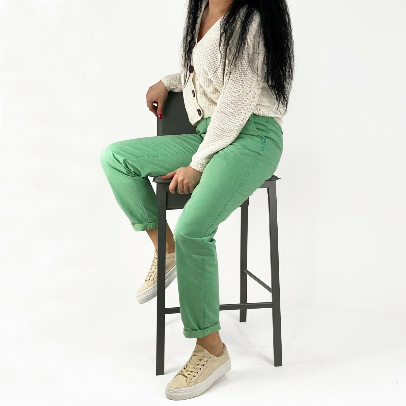 Брюки Ex M\u0026S Womens Chino Turn Up 