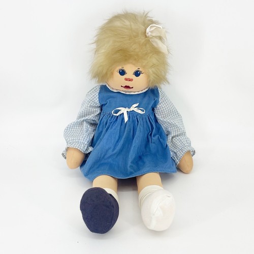 Vintage Handmade Eloise Doll 1983 Soft Face 32” Flaws Read OOAK