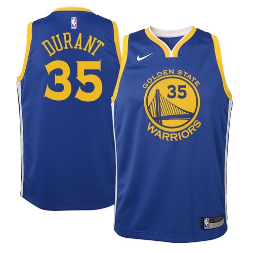 [9Z2B7BZ2P-DURANT] Молодежный джерси Nike NBA GS Warriors Away Icon Swingman - Дюрант