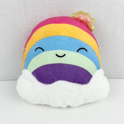 Sunshine Rainbow w/ Clouds Squishy Plush Pillow Toy Small 8 