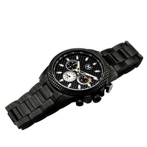 Pre-owned Marchand Watch Company Marchand Watch Co. Carbon Fiber Racing Chronograph Watch | Official Company