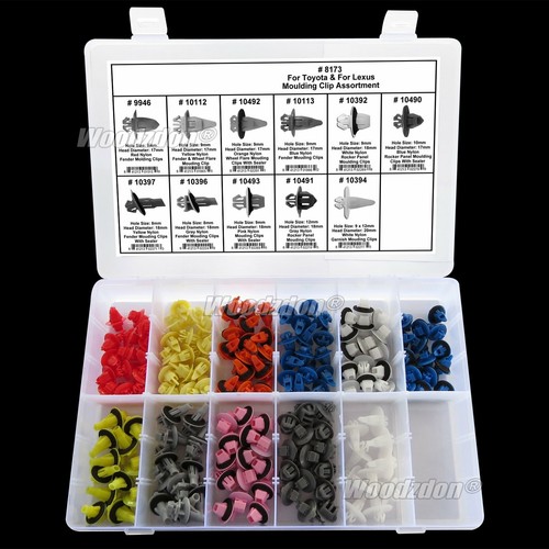 154 Clip Fender Wheel Flare Garnish Moulding Retainer Assortment 8173 For Toyota