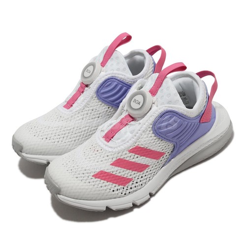 

Adidas ActiveFlex BOA K Белый Розовый Фиолетовый Детские дошкольные слипоны для бега GZ3361, Activeflex Boa K