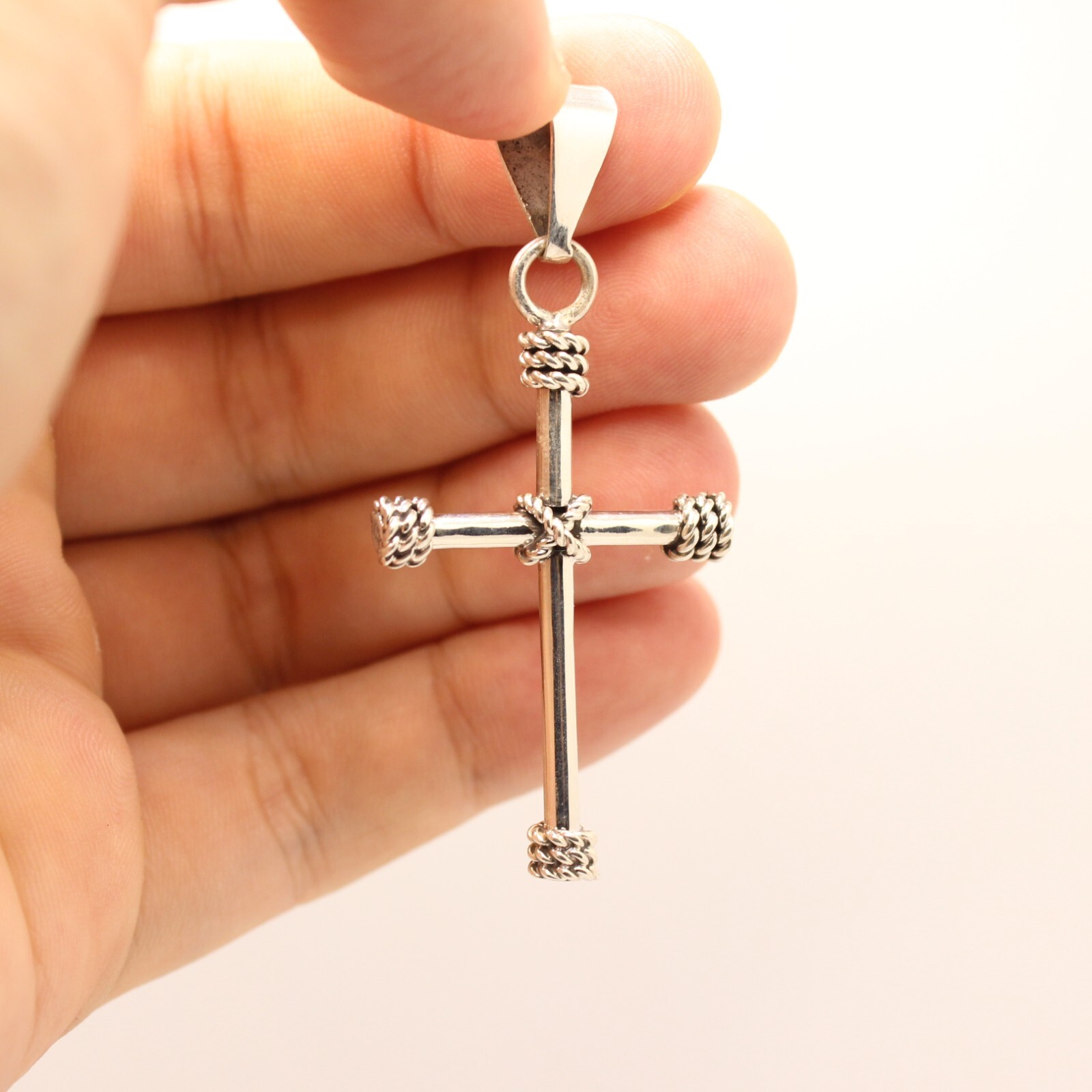 アクセサリー Engraved Large Cross Pendant eJewelryPlus Large 2.5