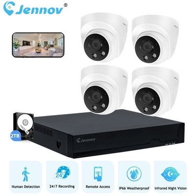 H.265+ 5MP Lite DVR HD 1080p Security Camera System 8CH Wired CVI/TVI/AHD/CV