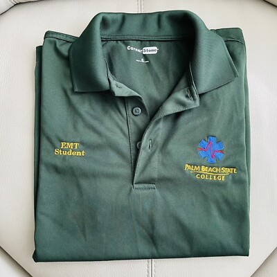 PBSC EMS EMT 2021 Uniform CornerStone CS412 Men Select Snag-Proof Polo Shirt Sm