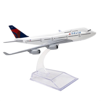1/400 16cm Delta B747 Alloy Plane Model Airplane Model Simulation Plane Ornament