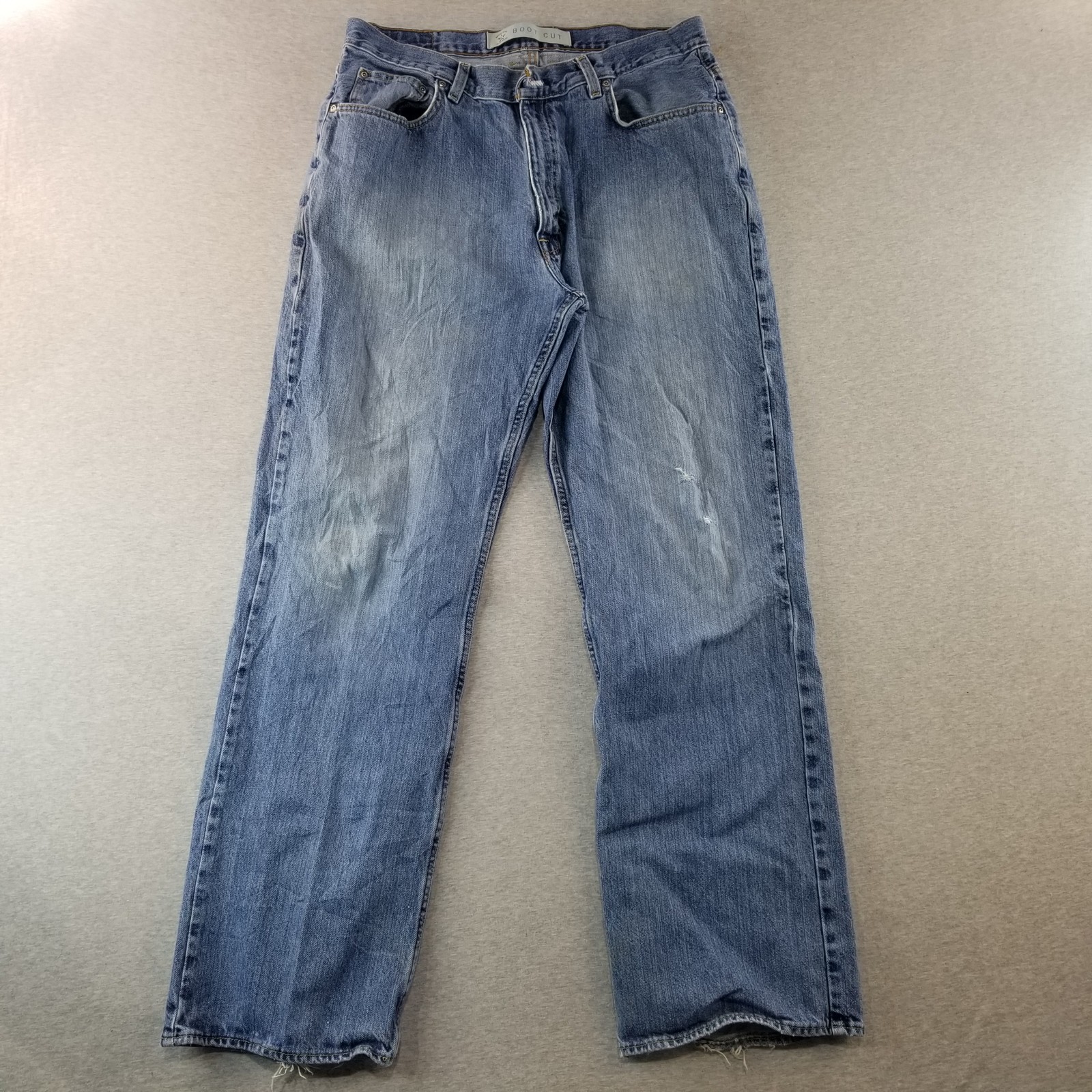 Arizona Jeans Men's Sz 36x34 VTG Bootcut Med Wash 100% Cotton Normcore Durable