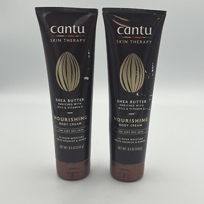 2 PACK Of Cantu Skin Therapy Nourishing Cream Shea Butter 8.5 oz