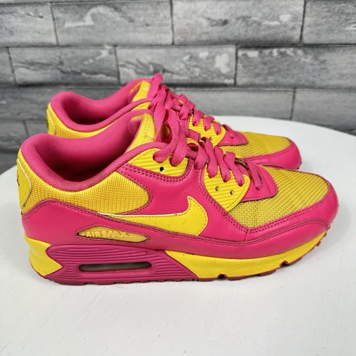 Nike Air Max 1 By You Nike ID Custom Women - Sz 7 Pink And Yellow