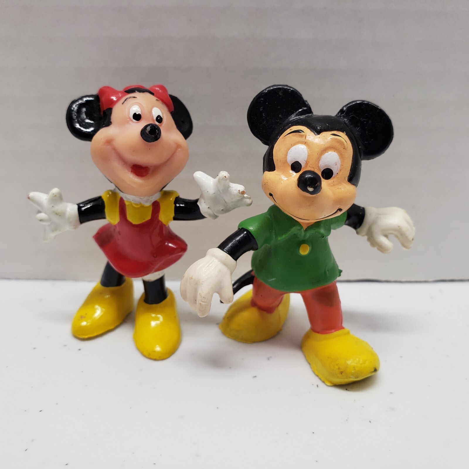 ヴィンテージ　 フィギュア　Mickey 　Minnie　レトロ　レア Vintage Disney Mickey & Minnie Mouse Articulated Figure 6 1