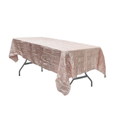 YCC Linens - 60 x 102 Inch Rectangular Crinkle Taffeta Tablecloths for weddings 