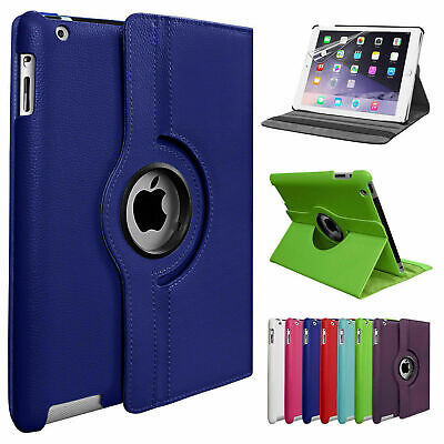 Leather 360 Rotating Smart Case Cover Apple iPad Air 2 10.2 8th Generation Mini