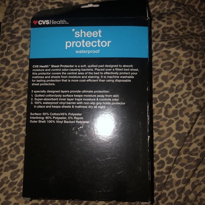CVS Health Waterproof Reusable  Sheet Protector 30 x34 