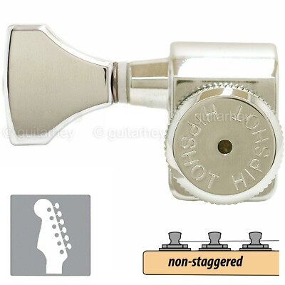 Hipshot Non-Staggered Tuners Fender  Directrofit Locking HS-C LEFT-HANDED NICKEL
