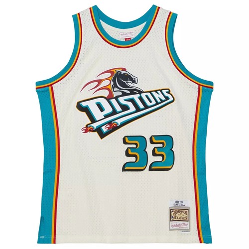 

MITCHELL - NESS КРЕМОВАЯ КОМАНДНАЯ ФУТБОЛКА SWINGMAN PISTONS 1998 GRANT HILL, Off white