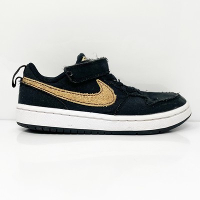 

Черные повседневные кроссовки Nike Boys Court Borough Low 2 DC7950-001, размер 12C, Черный, Court Borough Low 2